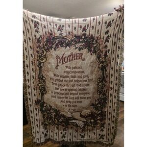VTG 1999 Woven Wall Tapestry Throw Erin Dertner Applejack Licensing R.Fogle Poem